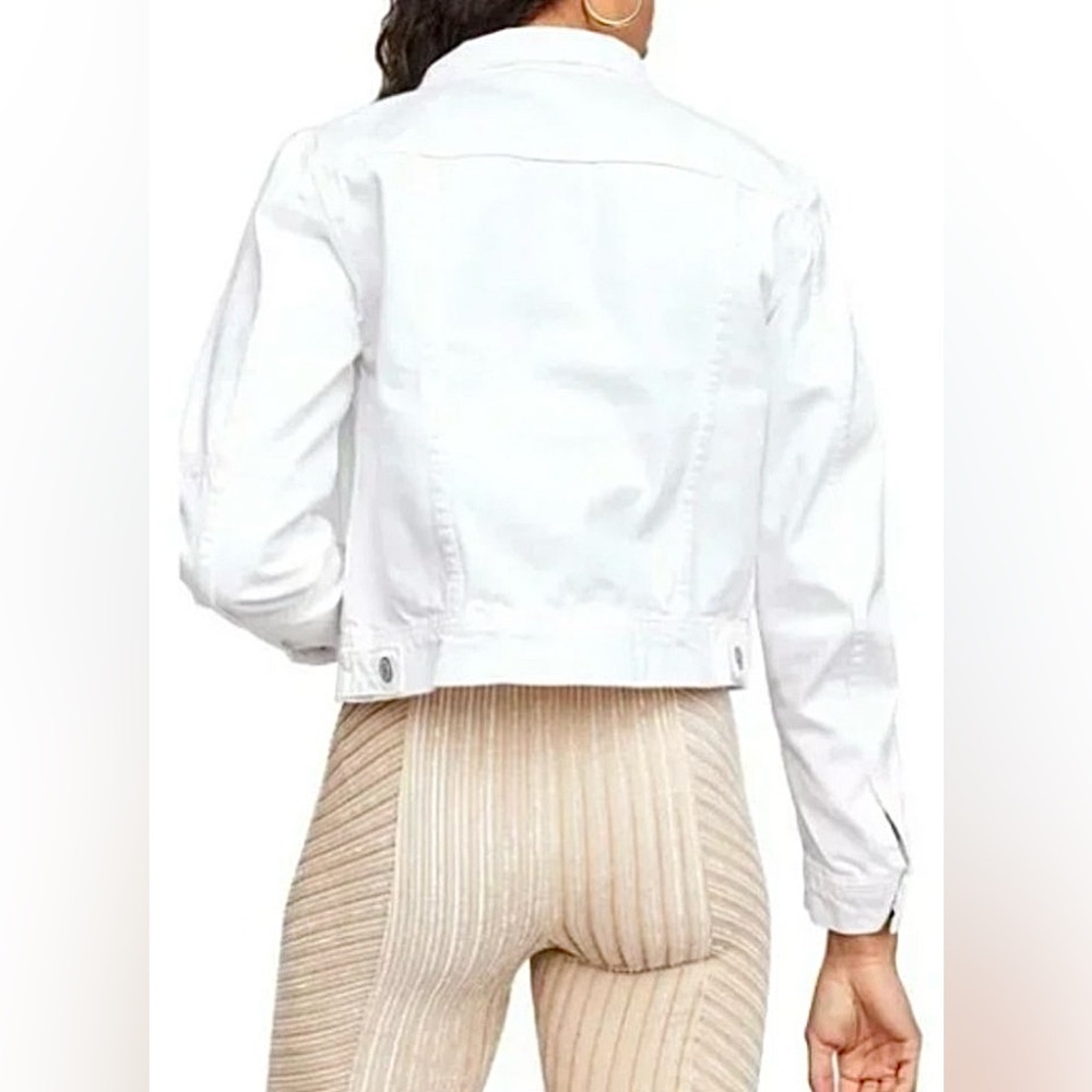Free People Rumors Denim Jacket Optic White Size M - Picture 3 of 13